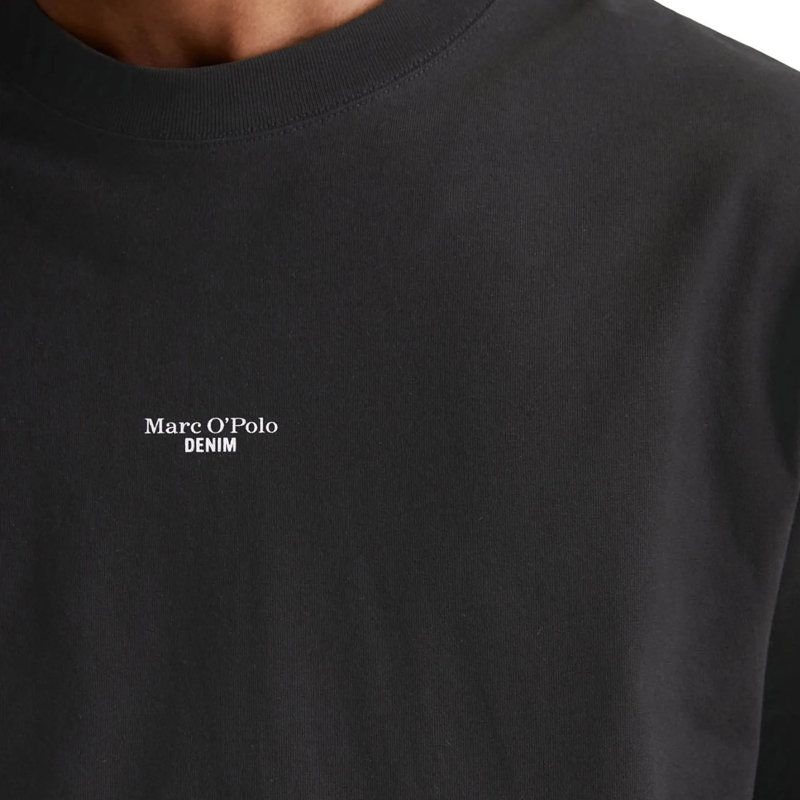 Marc O´Polo Hemd T-Shirt, SSL, Logo Print, Relax 1er Pack schwarz(Image 4)
