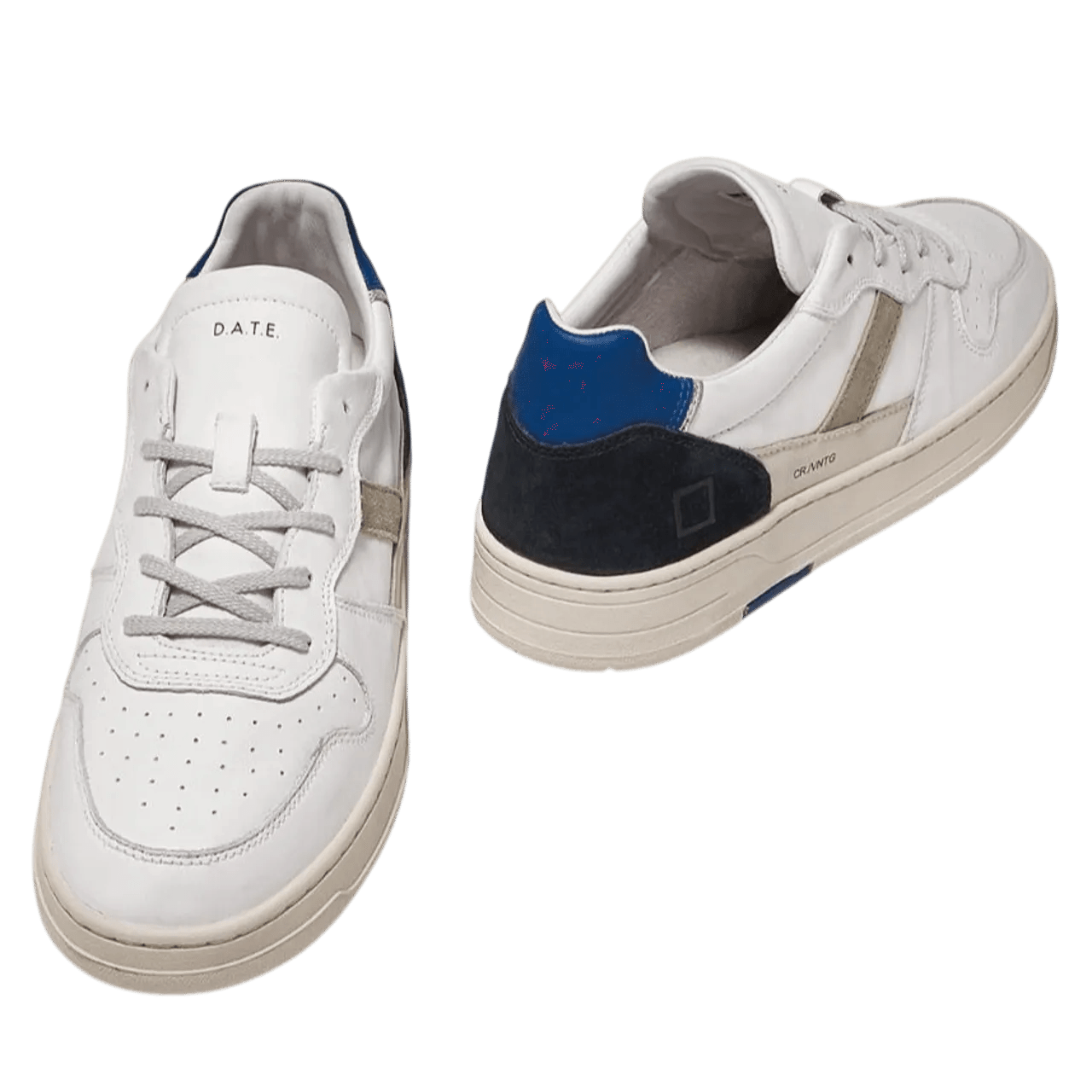 Thumbnail - D.A.T.E Low-Top Sneaker - Sneaker court 2.0 vintage calf bianco-blu - Gr. 40 (EU) - in Weiß - für Damen