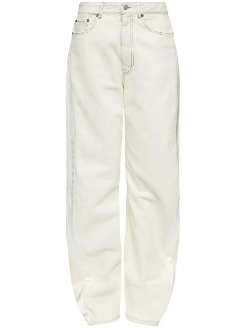 Thumbnail - MM6 Maison Margiela - Trousers With Concealed Fly - Größe 28 - white