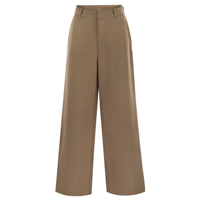 Max Mara  Merlot - Jersey Trousers Brown