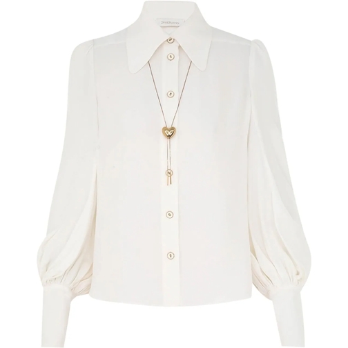 Zimmermann Blusen Plain Collar Blouse beige