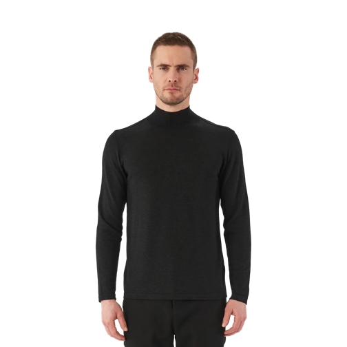 Transit Trui Pullover mit hohem Kragen U310 BLACK U310 BLACK