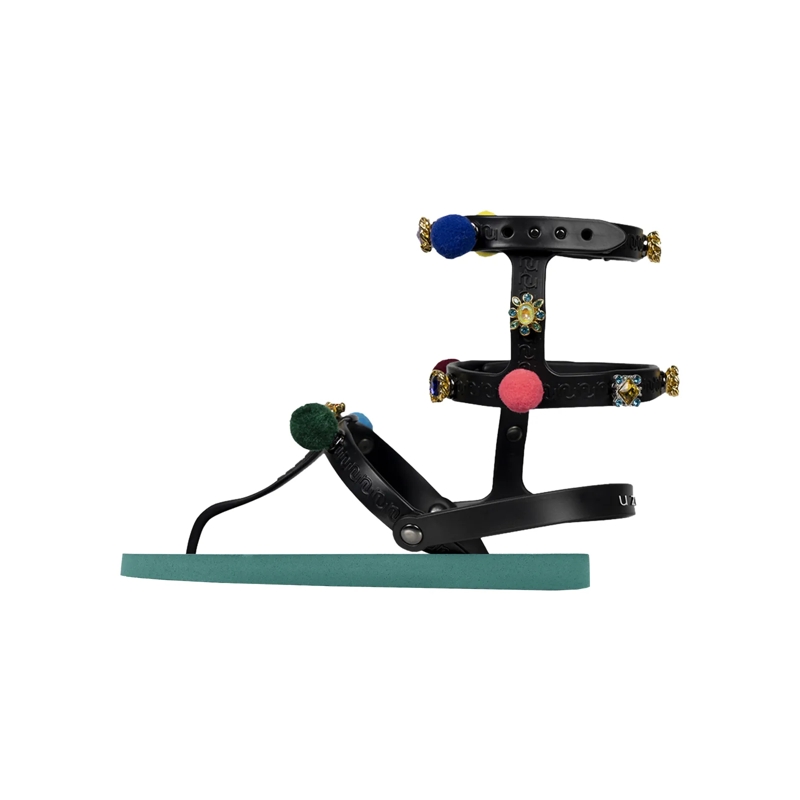 UZURII Flip Flops Zehentrenner Mondriaan Colorful Black natur