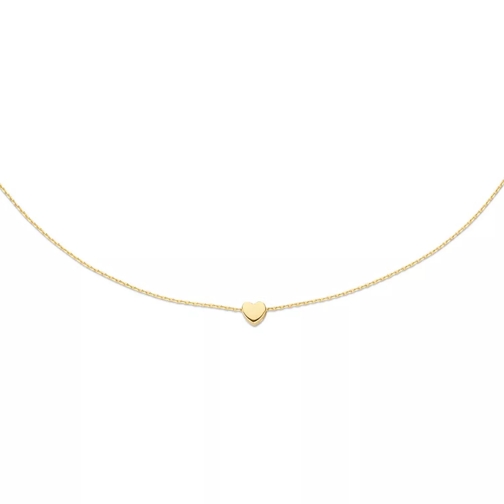 Jackie Gold Kurze Halskette Jackie Plain Heart Necklace Gold