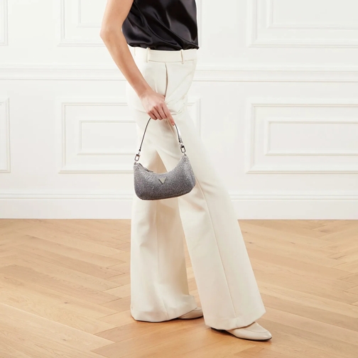 Guess Hobo Bag Zalina Mini Top Zip Shldr Bag Silver (Image 2)