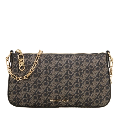 MICHAEL Michael Kors Pochette Empire Medium Chain Pouchette Blk/Palegold