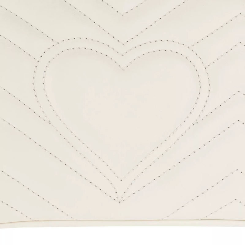 Gucci Crossbody Bag GG Marmont 2.0 Shoulder Bag Leather White(Image 6)