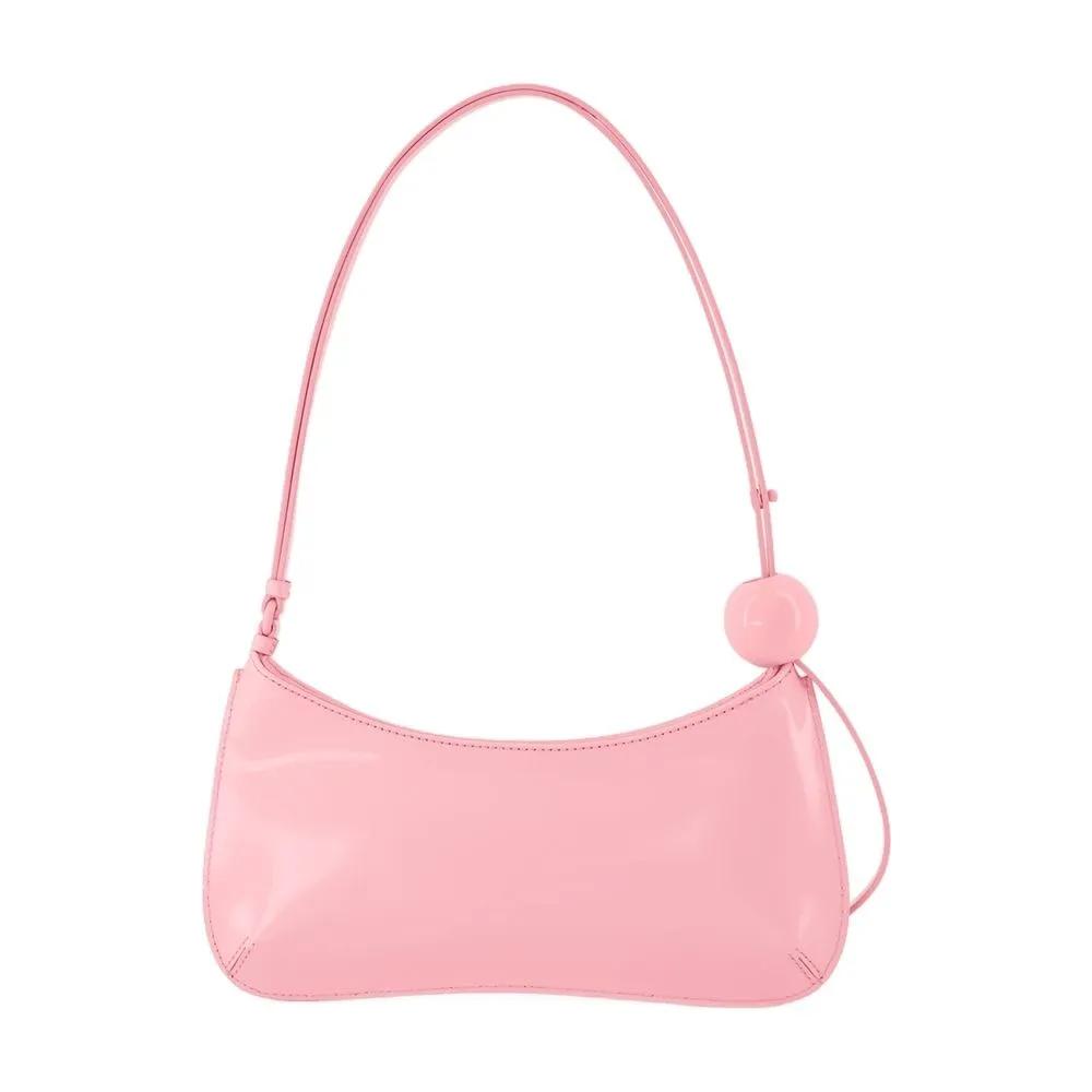 Jacquemus Hobo bags Le Bisou Perle Shoulder Bag Leather Pink in roze
