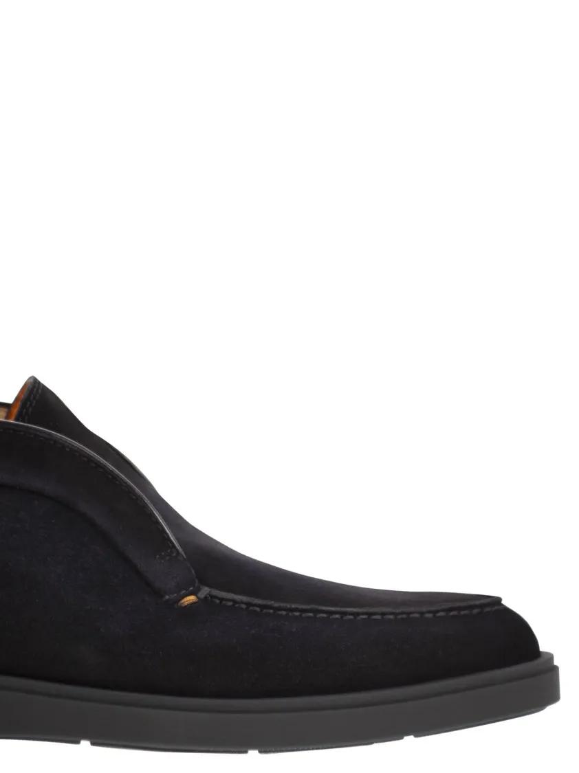 Thumbnail - Santoni Stiefel - Suede Leather Desert Boot - Gr. 6 - in Schwarz - für Damen