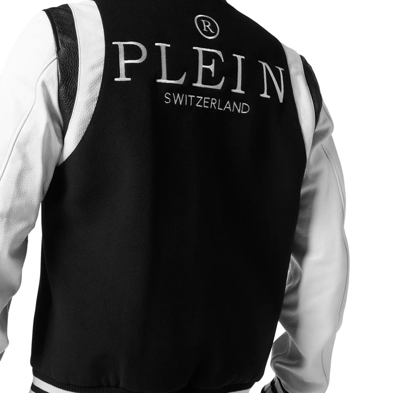 Philipp Plein Daunenjacke Bomber College schwarz(Image 5)