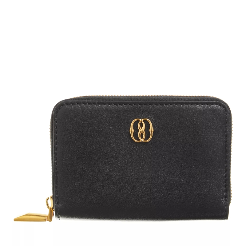 Bally Münzportemonnaie Emblem Coinpurse Black+Oro