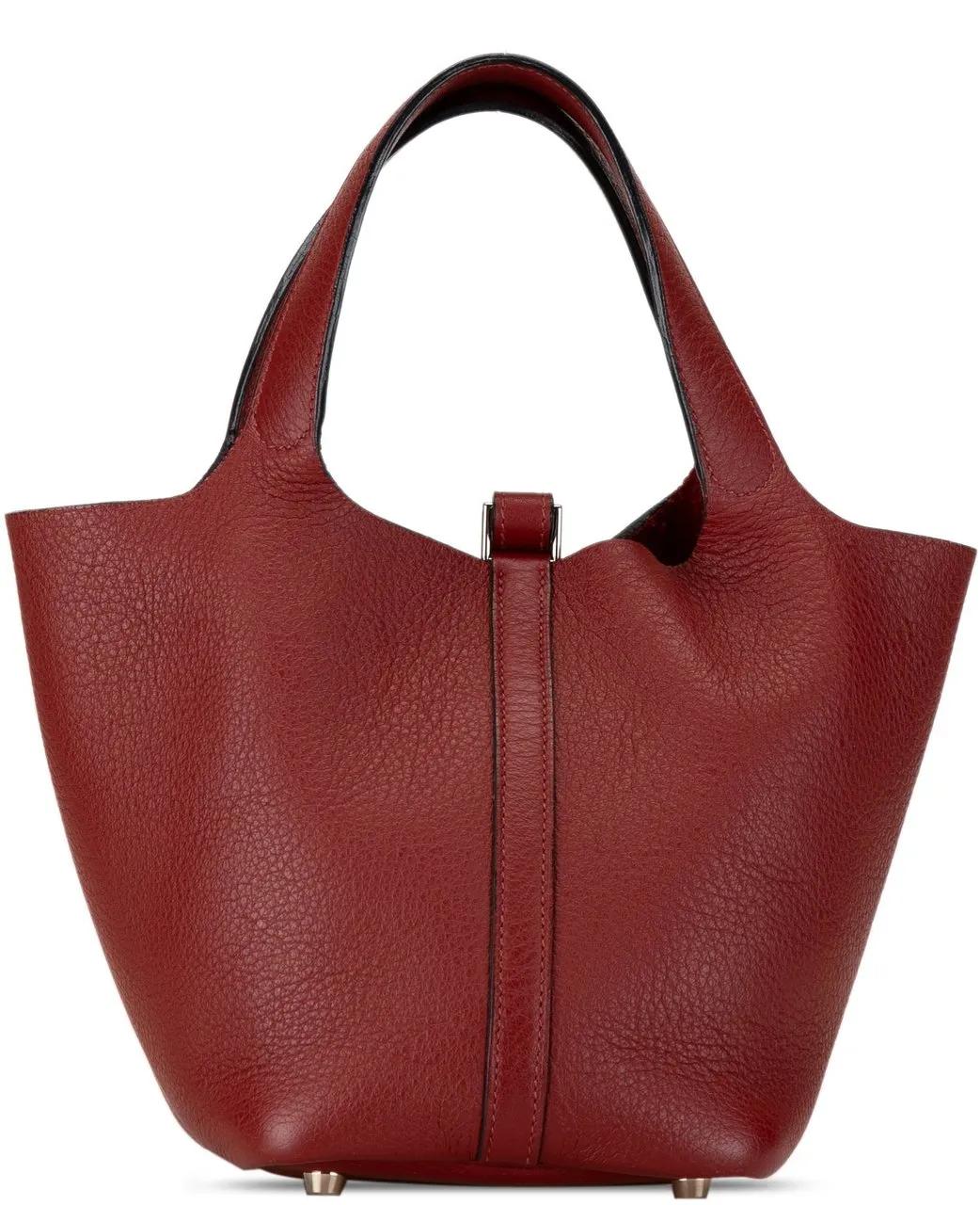 Hermès Totes & shoppers Clemence Picotin Lock 18 in rood