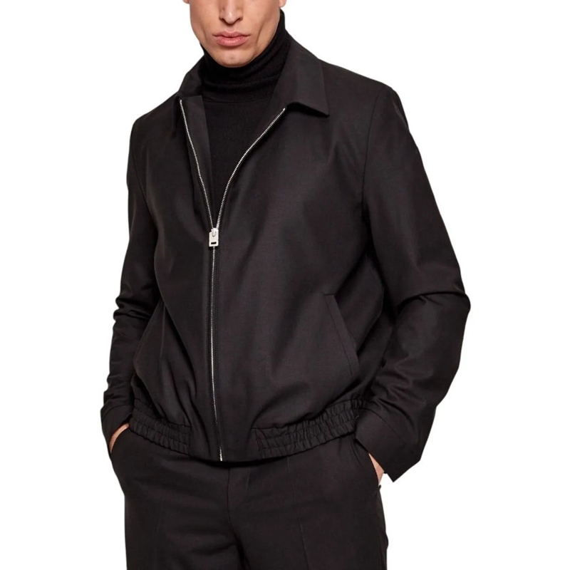 Boss Daunenjacke Heren Jas schwarz