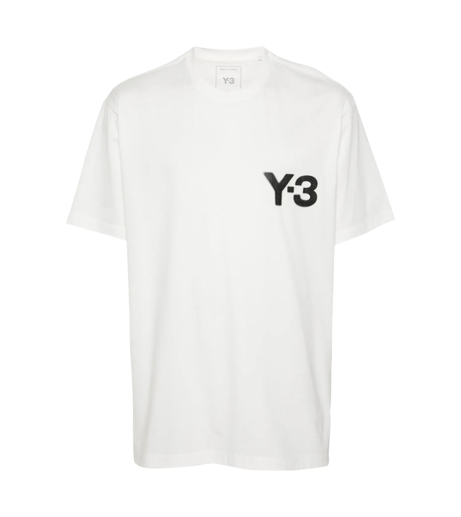 Y-3 - T-Shirt mit Logo-Print - Größe S - weiß