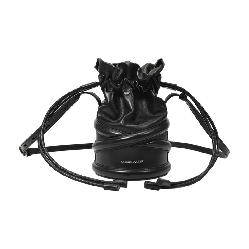 Alexander McQueen Schoudertas Soft Curve Bag In Black Leather Black