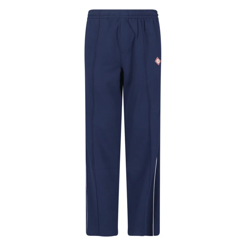Casablanca Pantalon de jogging Classic Tailored Trousers With Straight Leg Design Blue
