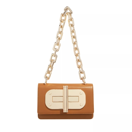 Tommy Hilfiger Thc Turnlock Natural Cognac Borsa a tracolla