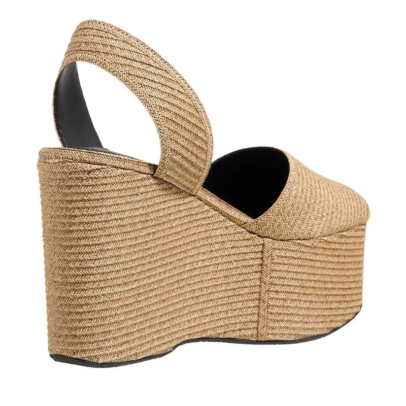 Alaia Sandaletten mit Absatz Wedge Sandals Naturel(Image 5)