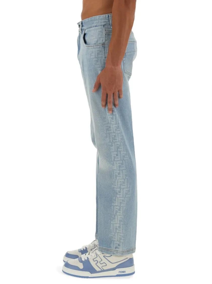 ボトムスその他 FENDI Light blue straight jeans Fendi Light Blue Straight Jeans