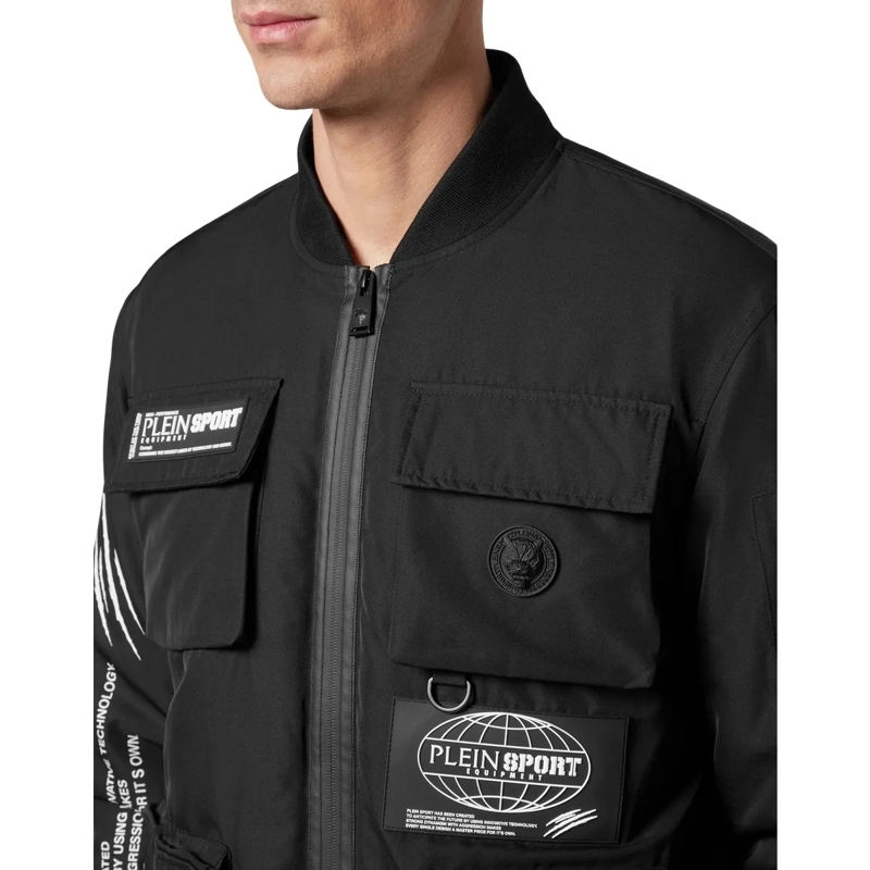 Plein Sport Daunenjacke Bomberjacke schwarz(Image 4)