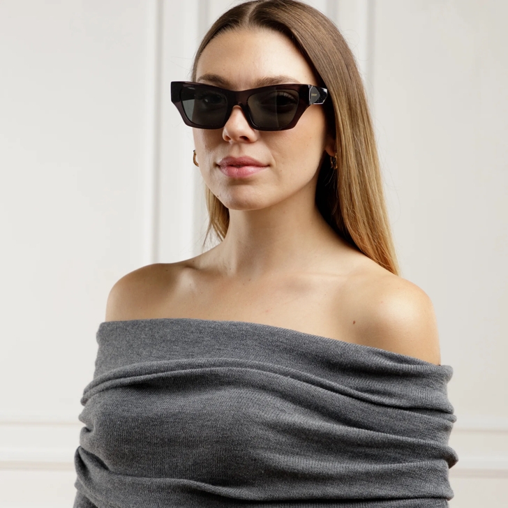 サングラス BURBERRY Woman Sunglasses Grey 0BE4441U 411287 Burberry Cat Eye Sunglasses 0 Be4441 U 411287 | Balardi