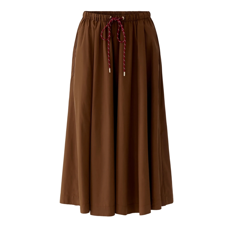 Oui Midirock A-Linien-Rock khaki