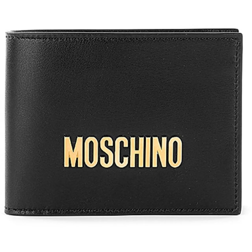 Moschino Portefeuille à deux volets Wallets Black schwarz