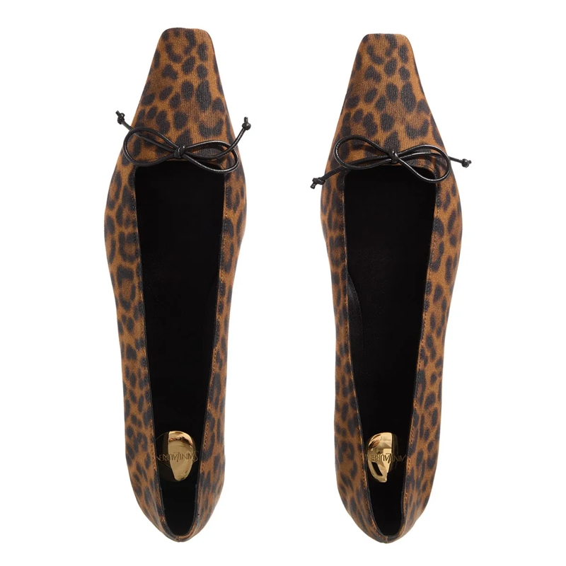 Saint Laurent Ballerinas Poppy Ballerina Shoes Brown / Black(Image 6)