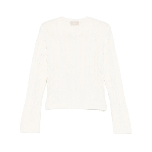 Drumohr Pullover White Wool Sweater White