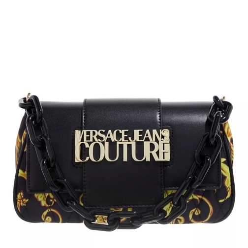 Versace Jeans Couture Range B - Logo Loop Black/Gold Borsetta a tracolla