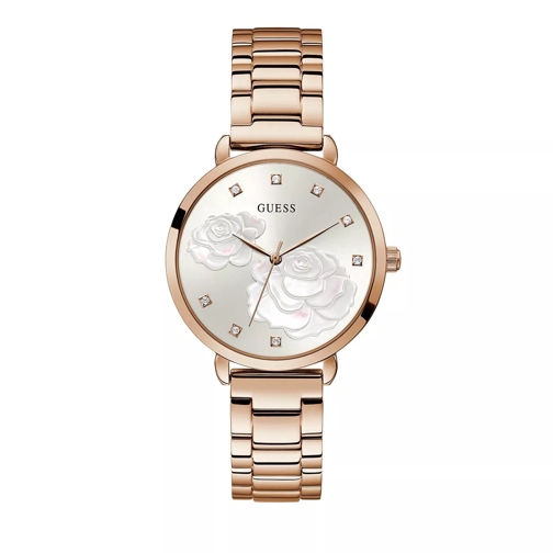 Guess Ladies Dress Stainless Steel Watch Rose Gold Tone Dresswatch