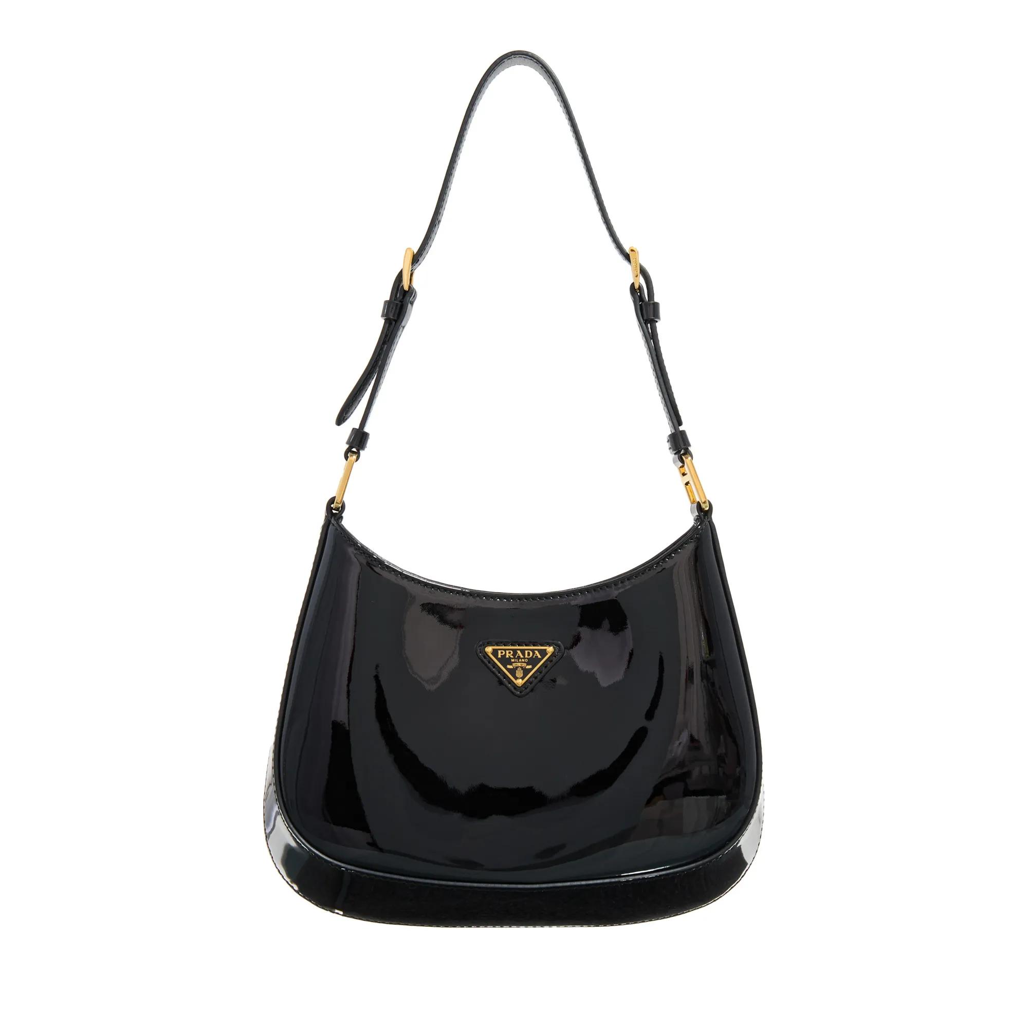 Prada Hobo Bag - Cleo Patent Leather Hobo Bag - Gr. unisize - in Schwarz - für Damen