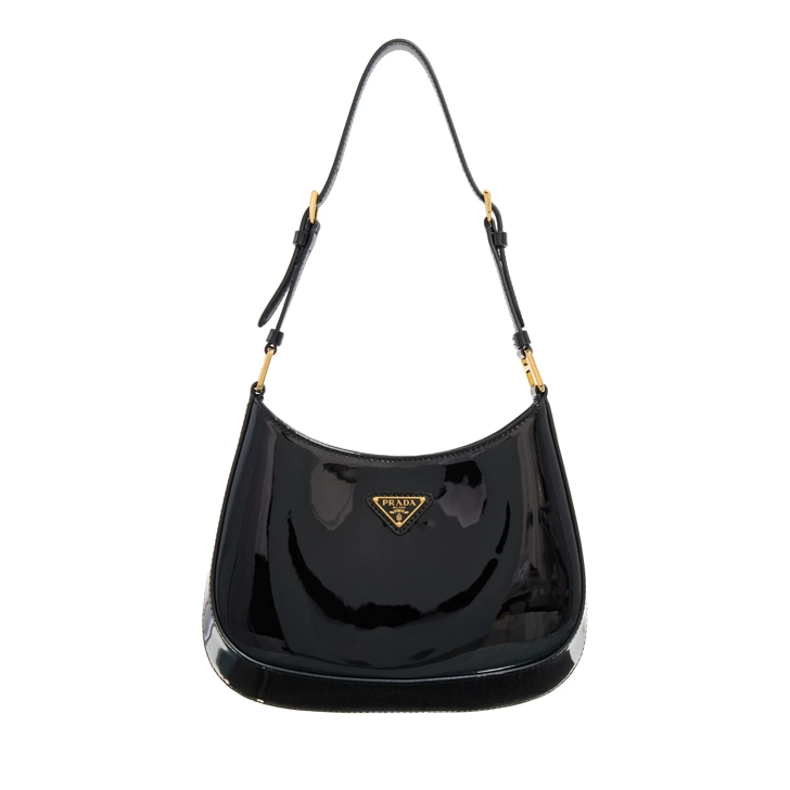 Prada Cleo Patent Leather Hobo Bag Black Hobo Bag