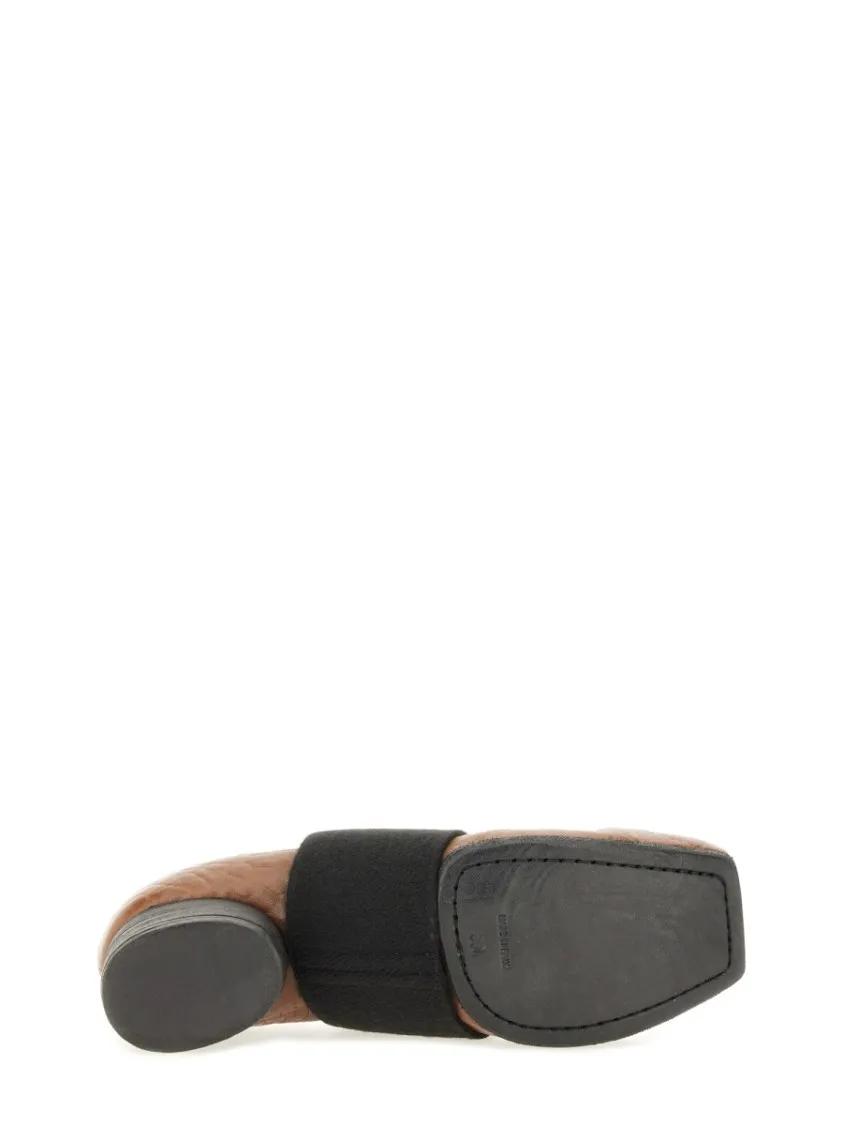 Thumbnail - Uma Wang Hohe Schuhe - Brown Leather Pumps - Gr. 40 (EU) - in Braun - für Damen