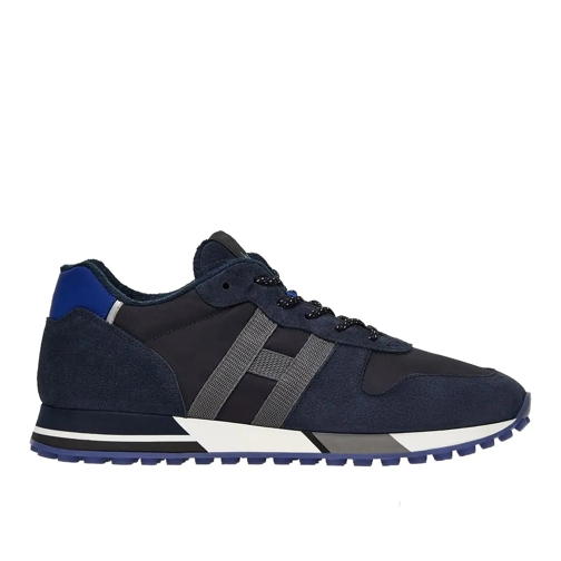 Hogan sneaker basse Sneakers H383 running in suede e tessuto blu blau