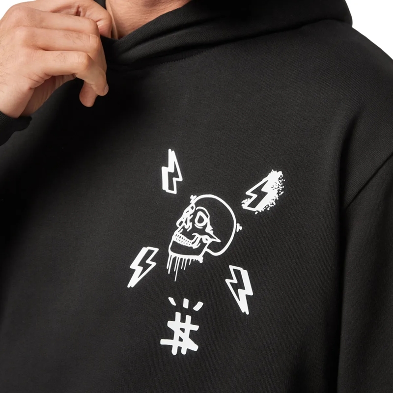 Philipp Plein Top Hoodie Hexagon schwarz(Image 5)