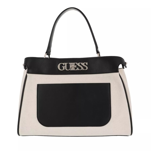 Guess Uptown Chic Large Satchel Bag Black Borsa a tracolla