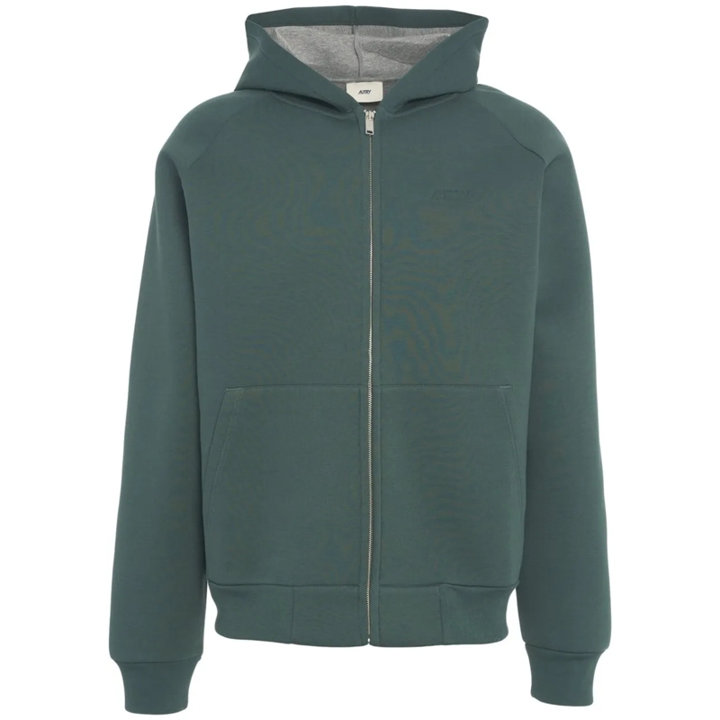 Autry International  Hoodie with zipper grün
