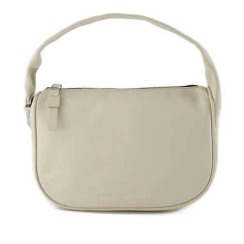 Marc Jacobs Schultertasche Pushlock Mini Hobo Bag  - Cloud White - Leather Neutrals