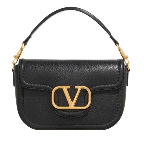 Valentino Garavani Crossbody Bag Shoulder Bag Alltime Brass Logo Nero