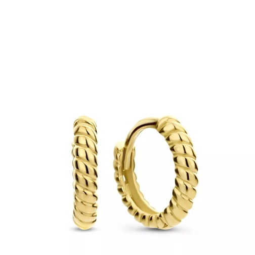 Isabel Bernard Le Marais Anne-Colette 14 Karat Hoop Earrings Twis Gold Ring