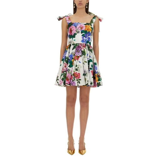 Dolce&Gabbana Mini-Kleider Floral Print Dress Multicolor