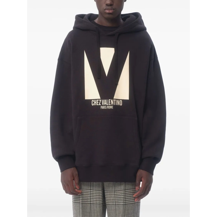 パーカー・フーディ Valentino Drawstring Hood Sweatshirt With Bold Chez Print 27042537_56953828_600.jpg