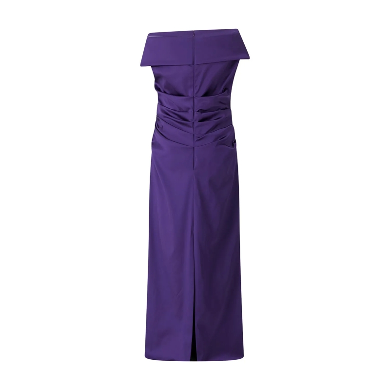 Talbot Runhof Maxikleid Drapiertes Abendkleid lila(Image 3)