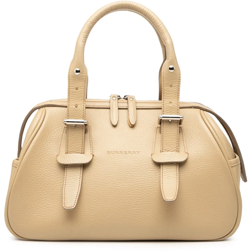 Burberry Tote Leather Handbag braun