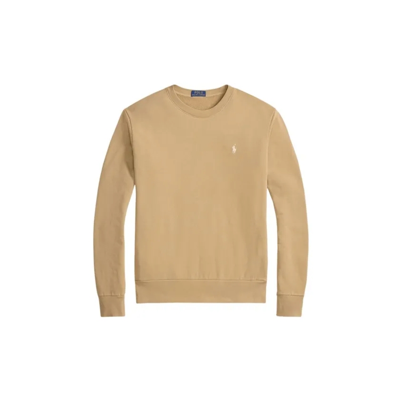 Polo Ralph Lauren  Khaki Loopback Sweatshirt With Vintage Appeal Brown