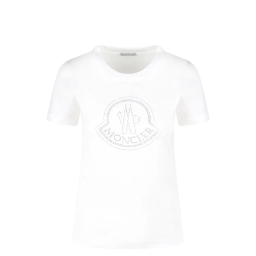 Moncler Crystal Logo T-Shirt White 