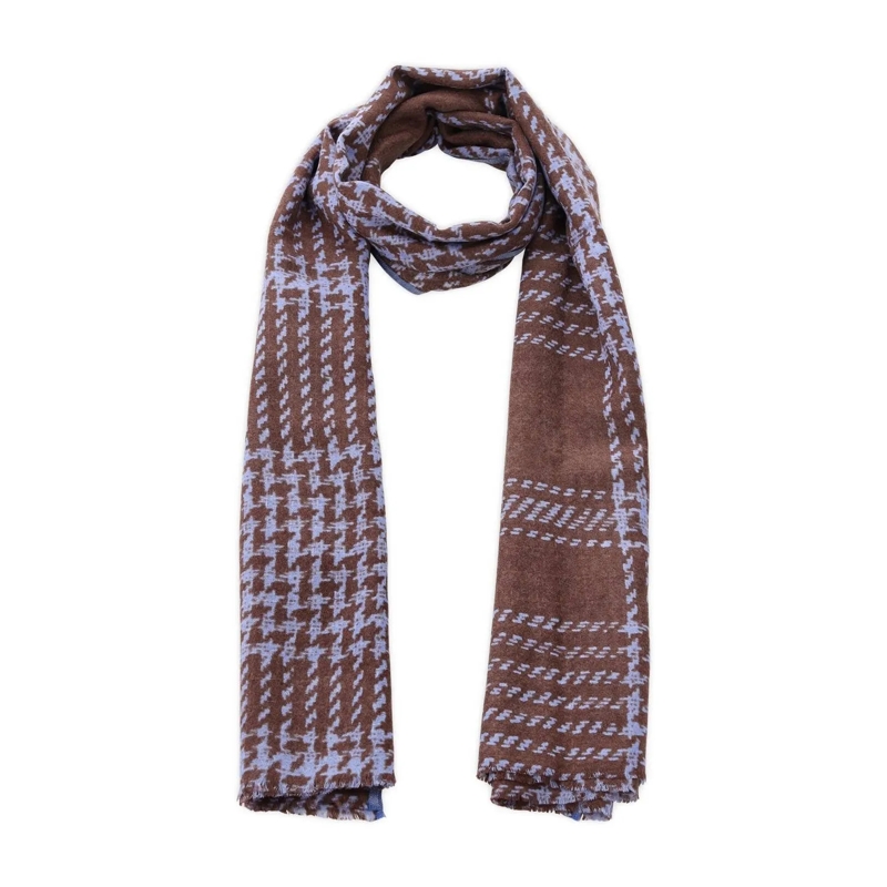 Epice Paris Lichtgewicht Sjaal Gemusterter Schal braun(Image 3)