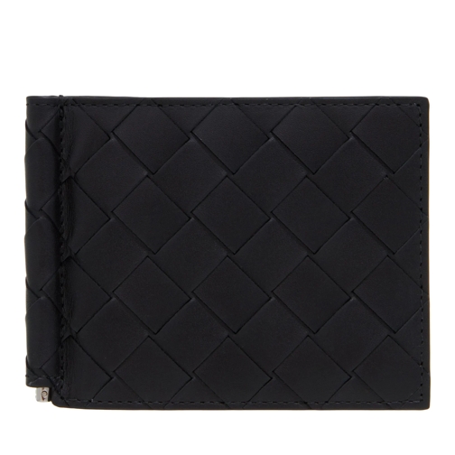 Bottega Veneta Bi-Fold Portemonnaie Portafoglia Intr.15 Black / Silver