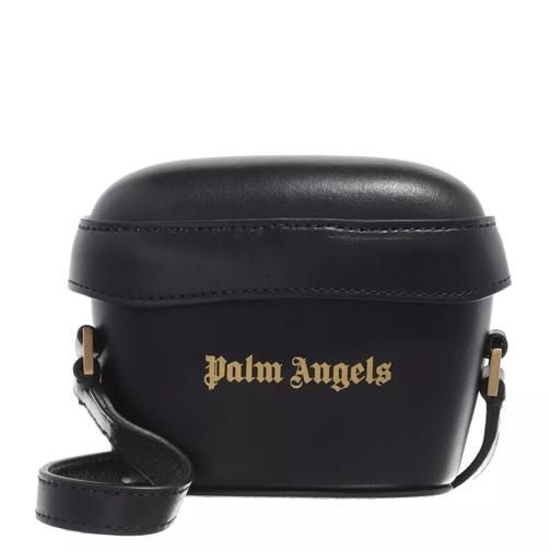 Palm Angels Leather Mini Padlock  Black Mini Bag